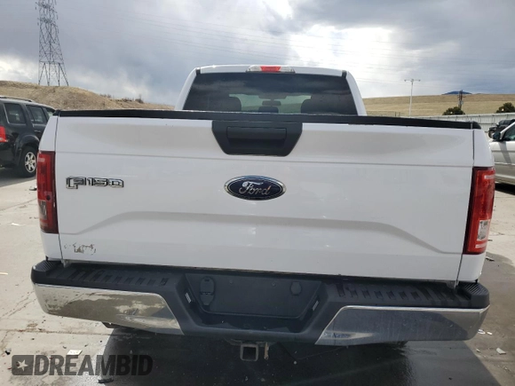 2017 Ford F-150 XL with VIN 1FTEX1EP9HKC44209, listed as a Copart auction lot 49645355 with 136,400 mi miles and Salvage Title. Bid and sale history available at carsss.com. Image 6.