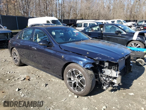 2025 Mercedes-Benz E 350 with VIN W1KLF4HB2SA108180, listed as a Copart auction lot 45541445 with Not Provided miles and Salvage Title. Bid and sale history available at DreamBid. Image 4.