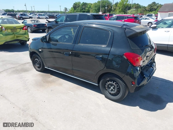 2015 Mitsubishi Mirage DE with VIN ML32A3HJ3FH058864, listed as a IAAI auction lot 41808337 with 160,185 mi miles. Bid and sale history available at carsss.com. Image 3.