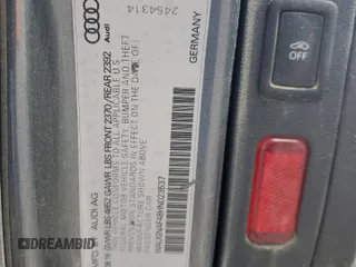 2017 Audi A4 Premium with VIN WAUGNAF48HN023537, listed as a Copart auction lot 53269075 with 85,449 mi miles and Clean Title. Bid and sale history available at carsss.com. Image 12.