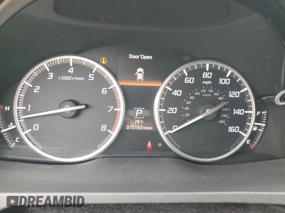 2016 Acura RDX with VIN 5J8TB3H32GL003614, listed as a Copart auction lot 50783455 with 75,162 mi miles and Salvage Title. Bid and sale history available at carsss.com. Image 9.