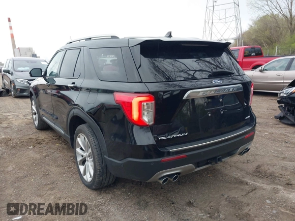 2022 Ford Explorer Platinum z VIN 1FM5K8HC6NGA72795, wystawiony jako IAAI lot #41955734 z przebiegiem 41 373 mil mil oraz . Historia ofert i sprzedaży dostępna na DreamBid. Obrazek 3.