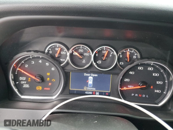2020 Chevrolet Silverado 1500 LT with VIN 1GCRYDED7LZ312027, listed as a Copart auction lot 45912325 with 42,282 mi miles and Salvage Title. Bid and sale history available at carsss.com. Image 9.