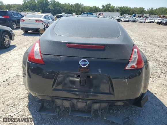 2010 Nissan 370Z with VIN JN1AZ4EH7AM505594, listed as a Copart auction lot 69743734 with 0 mi miles and Salvage Title. Bid and sale history available at carsss.com. Image 6.