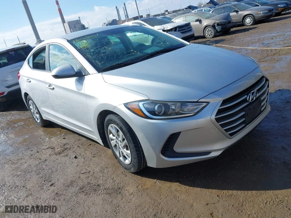 2017 Hyundai Elantra SE with VIN KMHD74LFXHU367332, listed as a IAAI auction lot 41652651 with 110,101 mi miles. Bid and sale history available at carsss.com. Image 1.