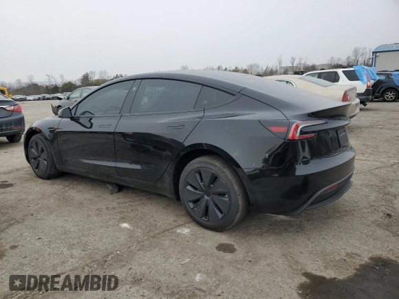 2025 Tesla Model 3 Long Range with VIN 5YJ3E1EA0SF890851, listed as a Copart auction lot 88960465 with 755 mi miles and Salvage Title. Bid and sale history available at DreamBid. Image 2.