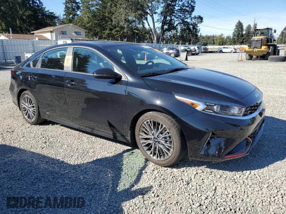 2024 Kia Forte GT-Line with VIN 3KPF54AD3RE756219, listed as a Copart auction lot 74501904 with 0 mi miles and Salvage Title. Bid and sale history available at carsss.com. Image 4.