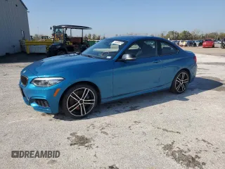 2020 BMW 2 Series M240i with VIN WBA2J5C07L7F24188, listed as a Copart auction lot 84346574 with 34,082 mi miles and Salvage Title. Bid and sale history available at carsss.com. Image 1.