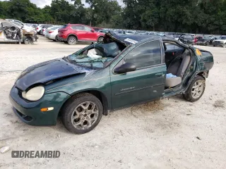 2000 Dodge Neon Highline with VIN 1B3ES46C1YD595648, listed as a Copart auction lot 58493144 with 209,868 mi miles and Salvage Title. Bid and sale history available at DreamBid. Image 1.