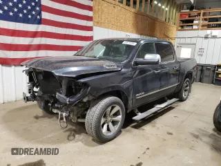 2019 Ram 1500 Limited with VIN 1C6SRFHT6KN534651, listed as a Copart auction lot 63876295 with 46,211 mi miles and Salvage title. Bid and sale history available at DreamBid. Image 1.