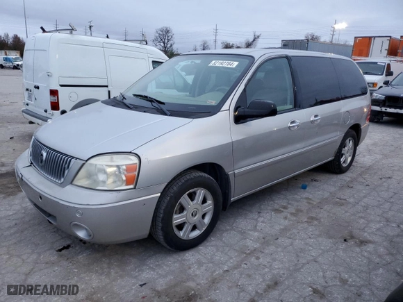 2005 Mercury Monterey Convenience with VIN 2MRZA21285BJ02844, listed as a Copart auction lot 82192784 with 148,059 mi miles and Salvage Title. Bid and sale history available at carsss.com. Image 1.