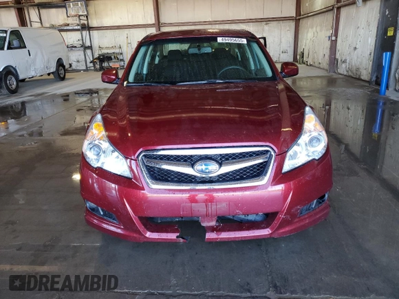 2012 Subaru Legacy 2.5i with VIN 4S3BMCA64C3018456, listed as a Copart auction lot 49495655 with 124,054 mi miles and Salvage Title. Bid and sale history available at carsss.com. Image 5.