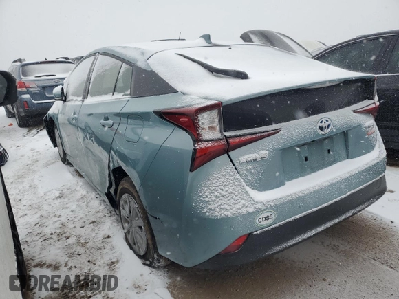 2022 Toyota Prius L Eco with VIN JTDKAMFU6N3187693, listed as a Copart auction lot 44617075 with 26,821 mi miles and Salvage Title. Bid and sale history available at DreamBid. Image 2.