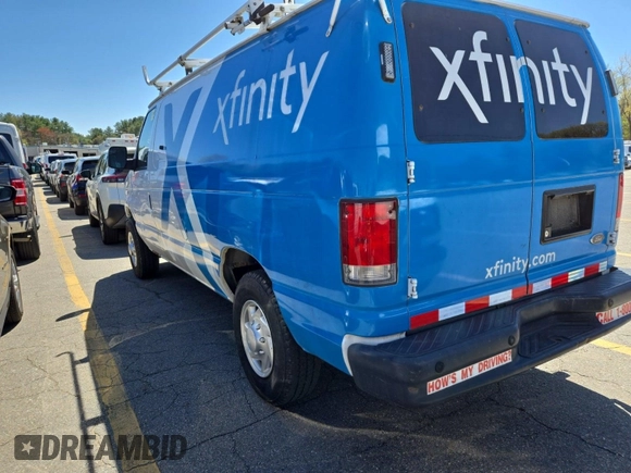 2014 Ford Econoline Cargo Commercial with VIN 1FTNE2EL9EDB13757, listed as a IAAI auction lot 42231553 with 141,566 mi miles and . Bid and sale history available at carsss.com. Image 40.