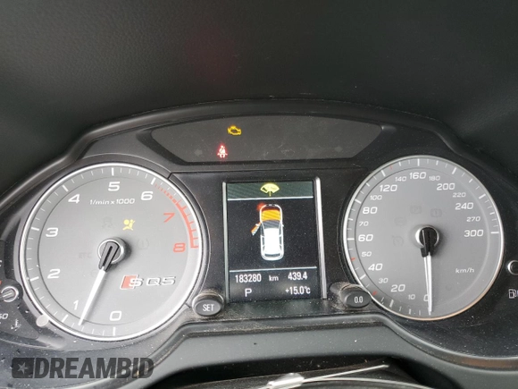2016 Audi SQ5 Premium Plus with VIN WA1CCAFP6GA093149, listed as a Copart auction lot 87686265 with 183,280 mi miles and Salvage Title. Bid and sale history available at carsss.com. Image 9.