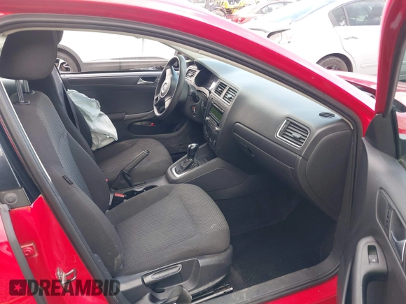 2012 Volkswagen Jetta Sedan S w/Sunroof with VIN 3VW2K7AJ2CM373655, listed as a IAAI auction lot 41943318 with 125,614 mi miles. Bid and sale history available at carsss.com. Image 5.