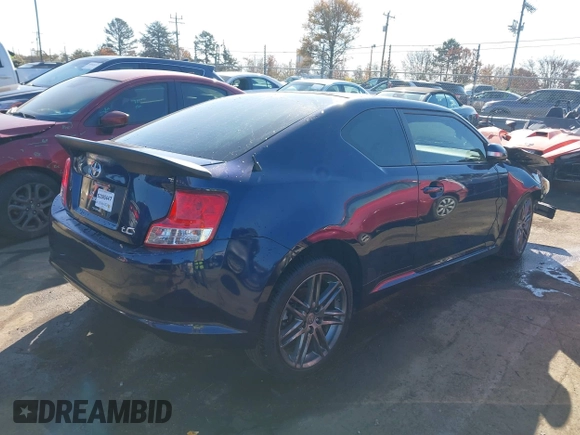 2013 Scion tC with VIN JTKJF5C76D3054733, listed as a IAAI auction lot 40998576 with 155,540 mi miles. Bid and sale history available at carsss.com. Image 4.