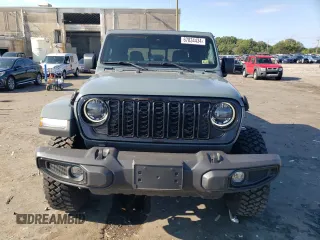 2024 Jeep Gladiator Sport z VIN 1C6HJTAG0RL117318, wystawiony jako Copart lot #67834434 z przebiegiem 2 331 mil mil oraz Szkoda całkowita • Salvage title. Historia ofert i sprzedaży dostępna na DreamBid. Obrazek 5.