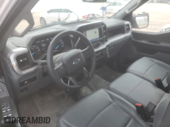 2023 Ford F-150 XL with VIN 1FTEX1CP0PKE02275, listed as a Copart auction lot 43186685 with 50,745 mi miles and Salvage title. Bid and sale history available at DreamBid. Image 8.