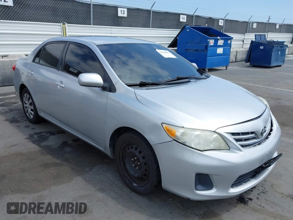 2013 Toyota Corolla L with VIN 2T1BU4EE9DC948109, listed as a IAAI auction lot 42136011 with 166,663 mi miles and . Bid and sale history available at DreamBid. Image 1.
