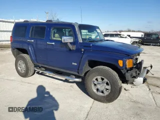 2009 Hummer H3 Luxury with VIN 5GTEN13E098116018, listed as a Copart auction lot 83461044 with 242,660 mi miles and Salvage Title. Bid and sale history available at DreamBid. Image 4.