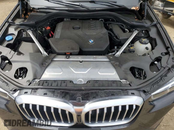 2022 BMW X3 xDrive30i with VIN 5UX53DP02N9J49988, listed as a Copart auction lot 52030915 with 32,916 mi miles and Salvage Title. Bid and sale history available at DreamBid. Image 12.