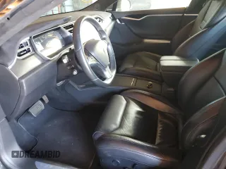 2017 Tesla Model S 100D with VIN 5YJSA1E20HF198419, listed as a Copart auction lot 61481605 with 52,853 mi miles and Salvage title. Bid and sale history available at DreamBid. Image 7.