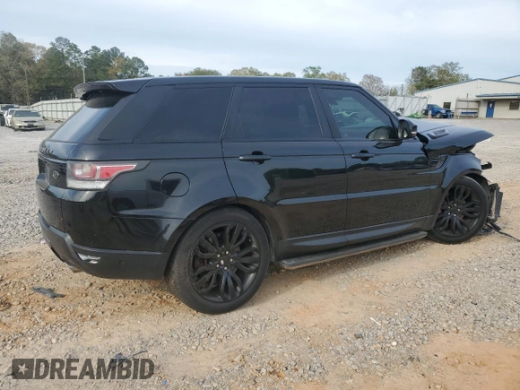2015 Land Rover Range Rover Sport Supercharged with VIN SALWR2TF4FA522556, listed as a Copart auction lot 50923545 with 124,759 mi miles and Salvage title. Bid and sale history available at DreamBid. Image 3.