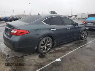 2012 Infiniti M Hybrid with VIN JN1EY1AP7CM910647, listed as a Copart auction lot 44309725 with 97,833 mi miles and Salvage Title. Bid and sale history available at carsss.com. Image 3.