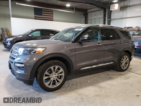 2022 Ford Explorer Limited with VIN 1FMSK8FH3NGB18679, listed as a Copart auction lot 88406865 with 68,109 mi miles and Salvage Title. Bid and sale history available at carsss.com. Image 1.