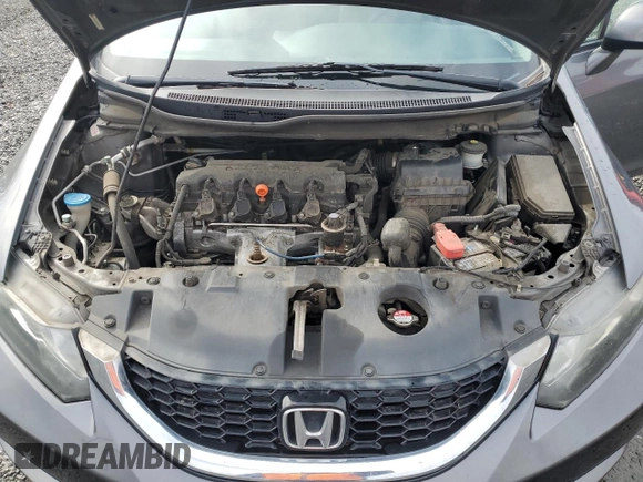 2013 Honda Civic EX with VIN 19XFB2F81DE243410, listed as a Copart auction lot 47586305 with 103,639 mi miles and Salvage Title. Bid and sale history available at DreamBid. Image 12.