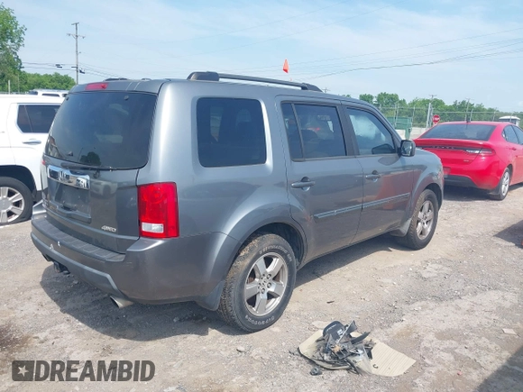 2009 Honda Pilot EX-L with VIN 5FNYF48569B050795, listed as a IAAI auction lot 42149732 with 281,504 mi miles. Bid and sale history available at carsss.com. Image 4.