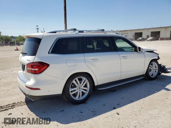 2019 Mercedes-Benz GLS 450 with VIN 4JGDF6EE6KB240468, listed as a Copart auction lot 58769884 with 74,147 mi miles and Salvage Title. Bid and sale history available at DreamBid. Image 3.