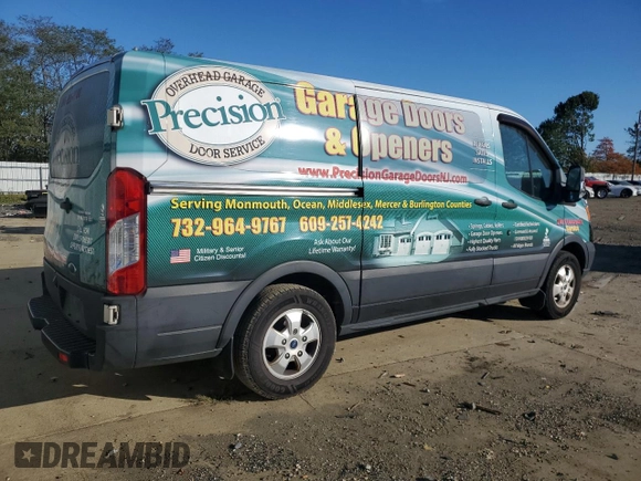 2019 Ford Transit Cargo with VIN 1FTYE1YG5KKA00286, listed as a Copart auction lot 74486154 with Not Provided miles and Salvage Title. Bid and sale history available at DreamBid. Image 3.