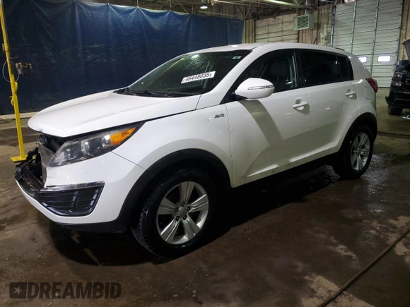 2012 Kia Sportage LX with VIN KNDPBCA23C7315509, listed as a Copart auction lot 46448035 with 203,127 mi miles and Clean Title. Bid and sale history available at DreamBid. Image 1.