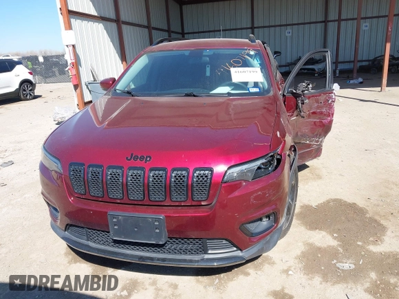 2020 Jeep Cherokee Altitude with VIN 1C4PJLLB7LD561240, listed as a IAAI auction lot 41607199 with 33,962 mi miles. Bid and sale history available at carsss.com. Image 11.