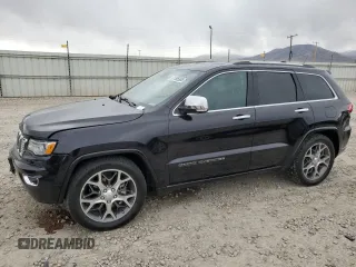 2020 Jeep Grand Cherokee Overland with VIN 1C4RJFCG9LC264711, listed as a Copart auction lot 51505885 with 52,670 mi miles and Salvage Title. Bid and sale history available at DreamBid. Image 1.