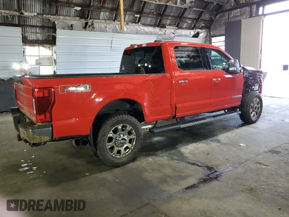 2020 Ford F-350 XL with VIN 1FT8W3BT5LEE91991, listed as a Copart auction lot 59532065 with 93,217 mi miles and Salvage title. Bid and sale history available at DreamBid. Image 3.