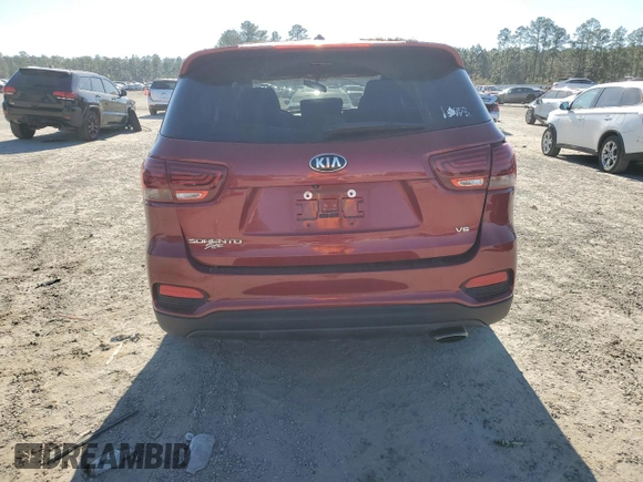2020 Kia Sorento LX V6 with VIN 5XYPG4A59LG671550, listed as a Copart auction lot 88703985 with Not Provided miles and Salvage Title. Bid and sale history available at carsss.com. Image 6.