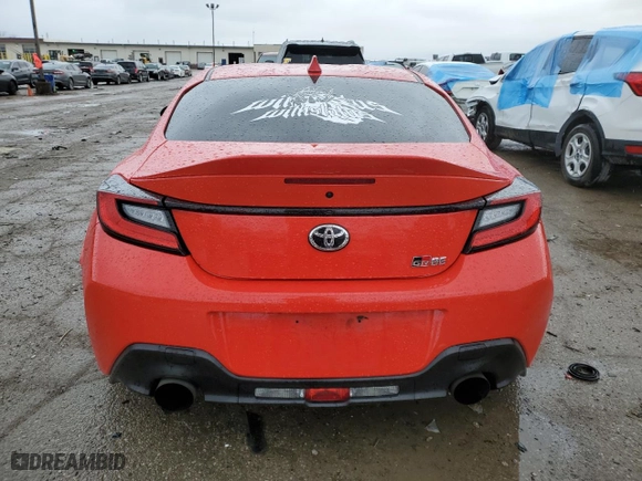 2023 Toyota GR86 Premium with VIN JF1ZNBE18P9761148, listed as a Copart auction lot 47806565 with 26,564 mi miles and Non Repairable. Bid and sale history available at carsss.com. Image 6.