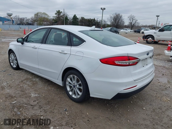 2019 Ford Fusion SE with VIN 3FA6P0H74KR278299, listed as a IAAI auction lot 41929565 with 53,425 mi miles. Bid and sale history available at carsss.com. Image 3.