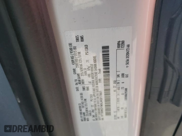 2018 Ford Transit with VIN 1FTBW2YMXJKB17861, listed as a Copart auction lot 49869305 with 199,374 mi miles and Clean Title. Bid and sale history available at DreamBid. Image 13.