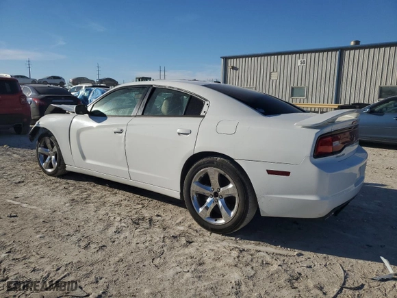 2013 Dodge Charger SXT Plus with VIN 2C3CDXHG1DH560742, listed as a Copart auction lot 46790875 with 143,446 mi miles and Salvage Title. Bid and sale history available at carsss.com. Image 2.