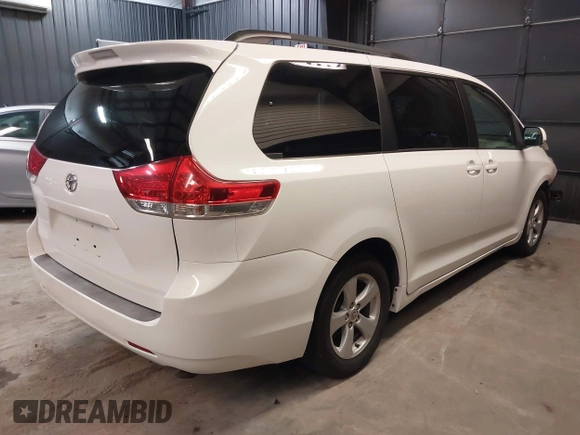2014 Toyota Sienna LE AAS with VIN 5TDKK3DCXES499628, listed as a IAAI auction lot 42574730 with 110,532 mi miles and . Bid and sale history available at DreamBid. Image 4.