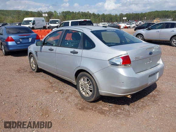 2008 Ford Focus SE with VIN 1FAHP35N98W293738, listed as a IAAI auction lot 41940524 with 147,351 mi miles. Bid and sale history available at carsss.com. Image 3.