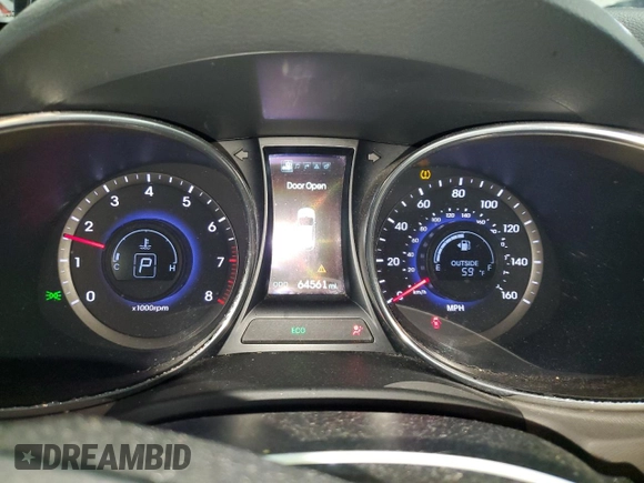 2014 Hyundai Santa Fe z VIN 5XYZUDLB0EG200376, wystawiony jako Copart lot #53634165 z przebiegiem 64 561 mil mil oraz Szkoda całkowita • Salvage title. Historia ofert i sprzedaży dostępna na DreamBid. Obrazek 9.