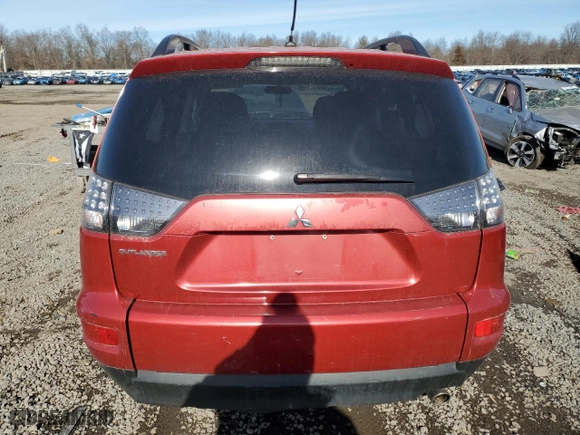 2011 Mitsubishi Outlander SE with VIN JA4AS3AW5BU019104, listed as a Copart auction lot 43281945 with 0 mi miles and Salvage Title. Bid and sale history available at carsss.com. Image 6.