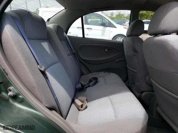 2002 Kia Rio with VIN KNADC123726158130, listed as a Copart auction lot 59104584 with 60,553 mi miles and Salvage Title. Bid and sale history available at carsss.com. Image 11.