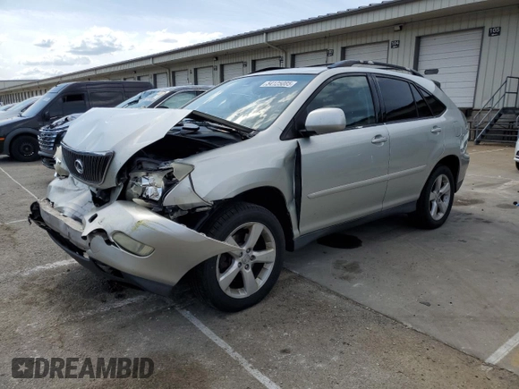 2004 Lexus RX 330 z VIN 2T2GA31U54C008228, wystawiony jako Copart lot #54125085 z przebiegiem 294 297 mil mil oraz Szkoda całkowita • Salvage title. Historia ofert i sprzedaży dostępna na DreamBid. Obrazek 1.