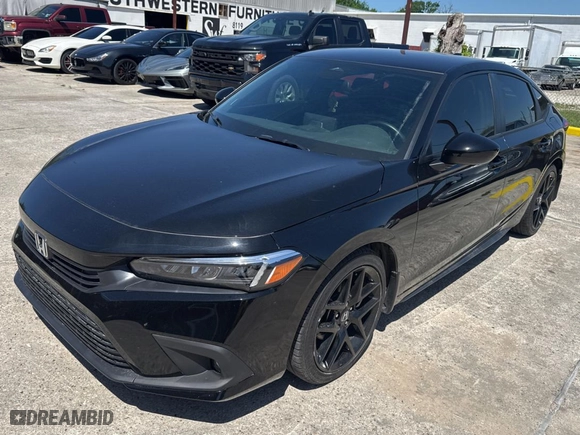 2022 Honda Civic Hatchback Sport with VIN 19XFL2H87NE002544, listed as a Copart auction lot 52366295 with 13,954 mi miles and Salvage Title. Bid and sale history available at carsss.com. Image 2.